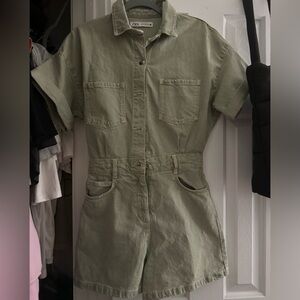 Zara Shorts Denim Jumpsuit | NWOT